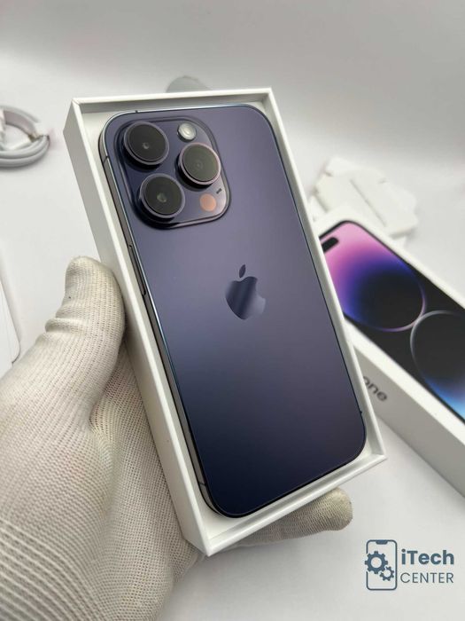 iPhone 14 Pro, 256GB, Purple, 100% батерия, КАТО НОВ, ГАРАНЦИЯ!