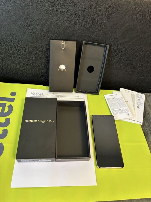 КАТО НОВ 512GB Honor Magic 6 Pro Yettel Гаранция 2027г. Green Зелен