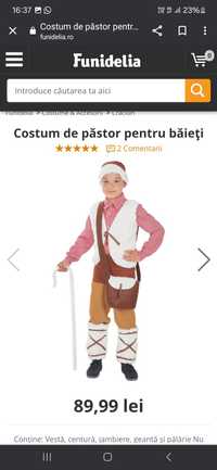Costum cioban/pastor 7-9 ani