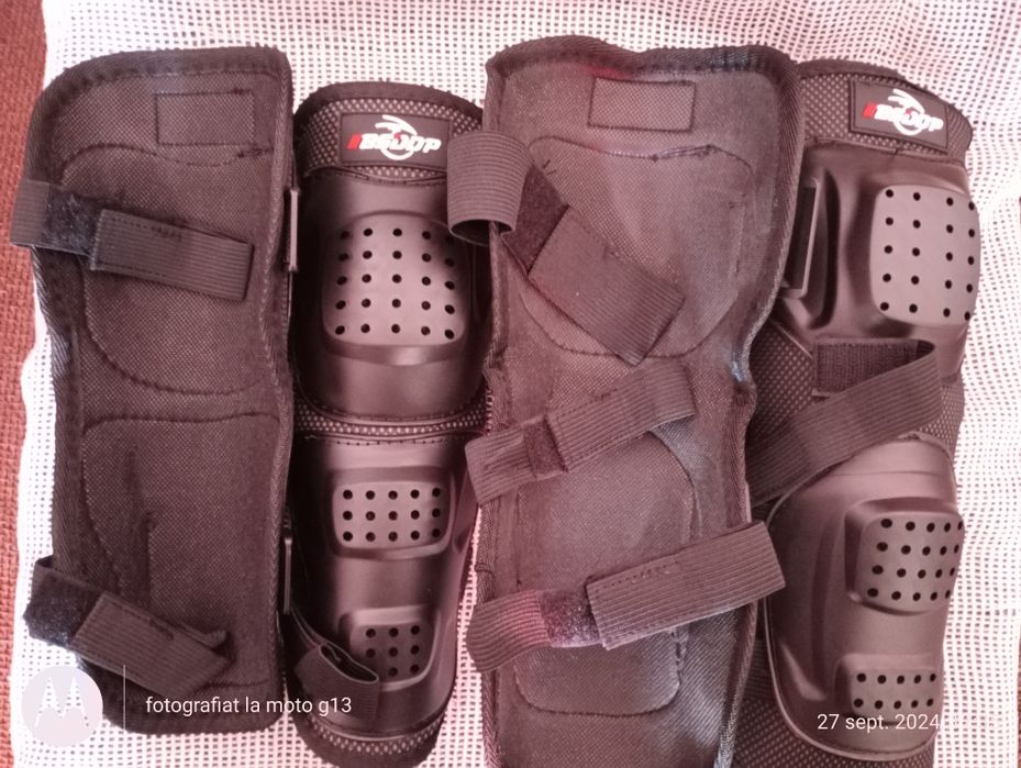 Set protecție genunchi, coate pentru motocicletă, bicicletă, trotinetă