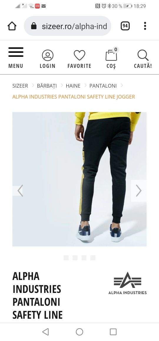 ALPHA Industries pantaloni