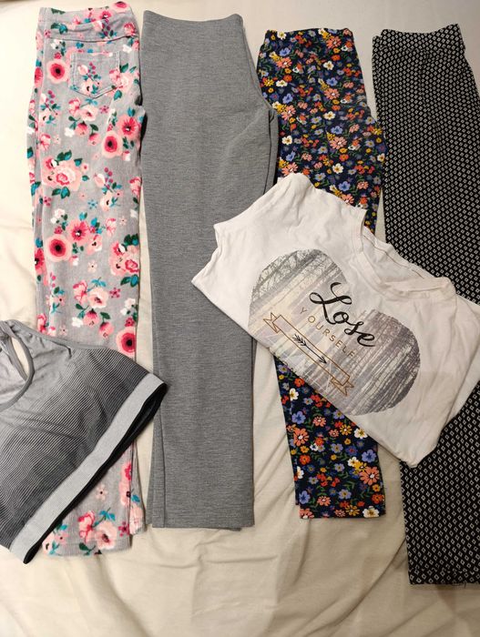 Лот 140/146/152 6 части Клин, панталон, блузка, джнси