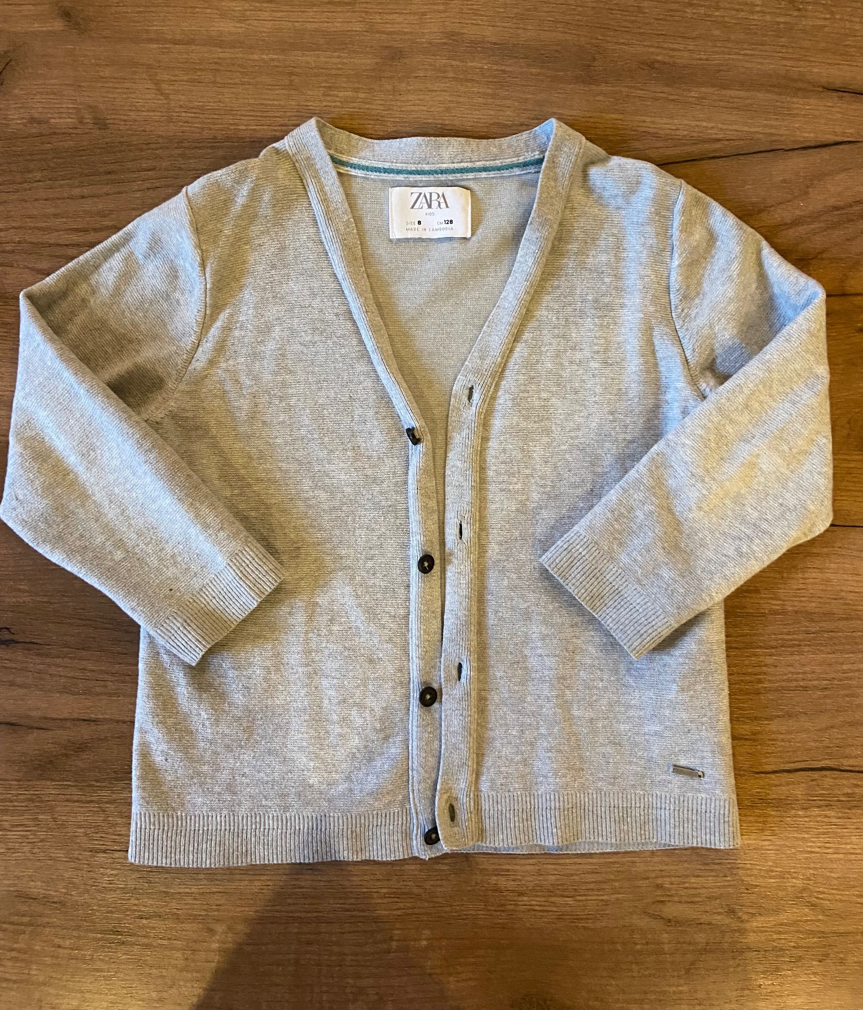 Cardigan sfeter jerseu sacou baieti 7-8 ani Zara 128