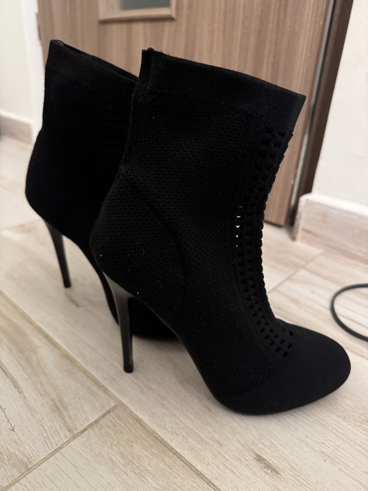 Botine material textil Nissa
