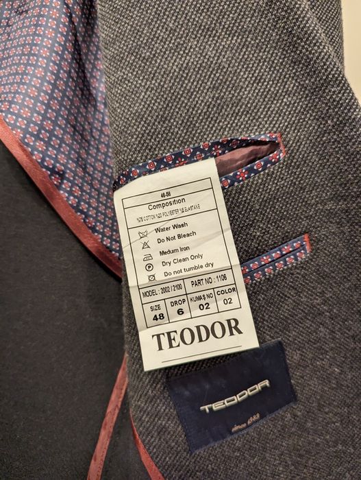 Сиво сако Teodor