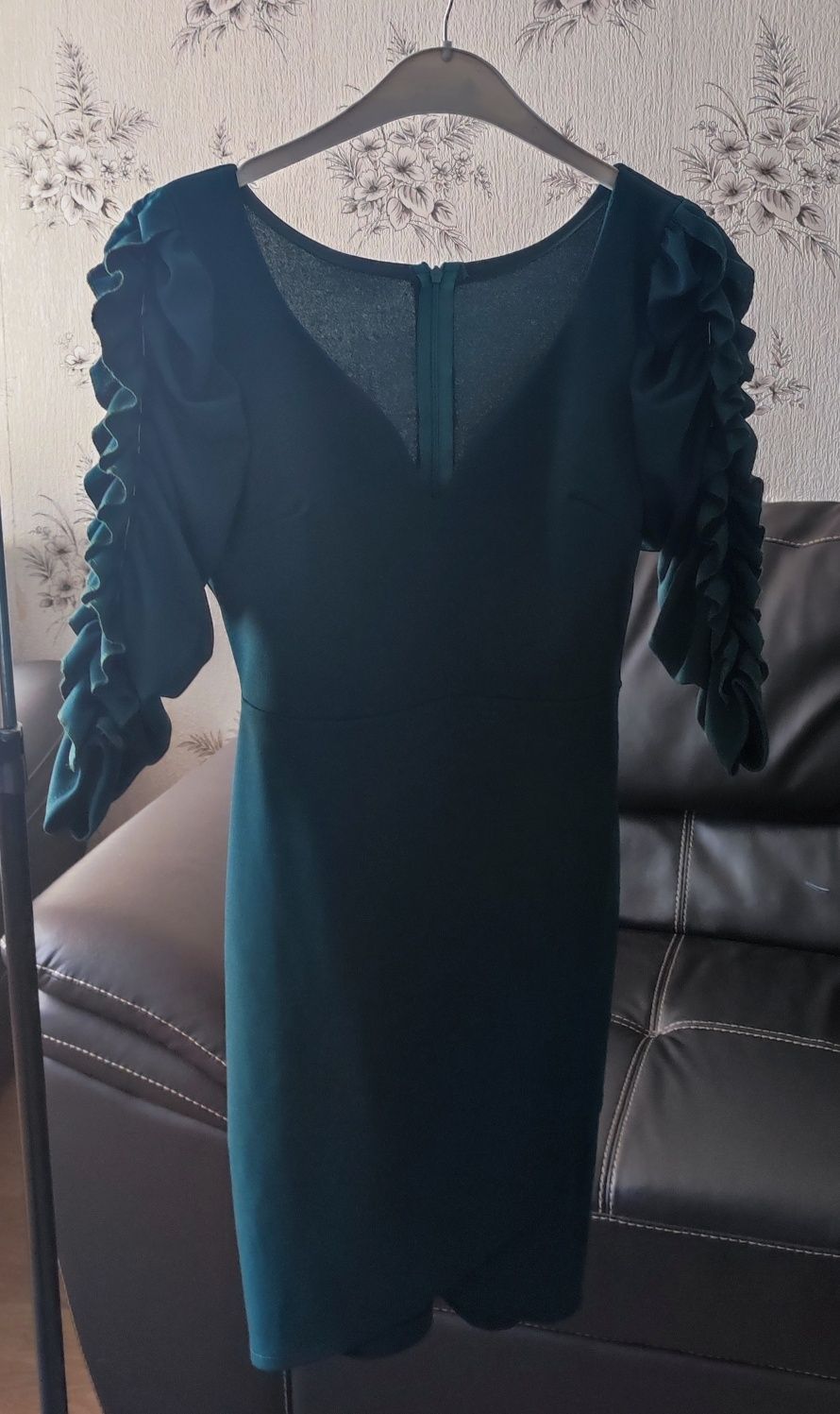 Rochie elegantă noua, Verde pădure