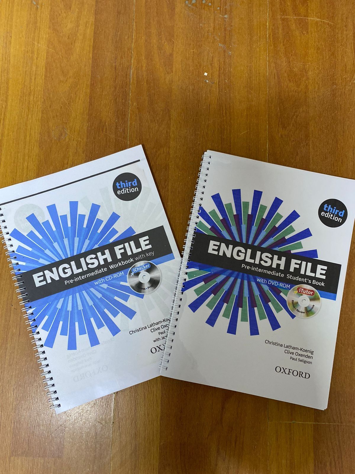 English file, Solutions,Headway elementary, intermediate және т.б. ур.