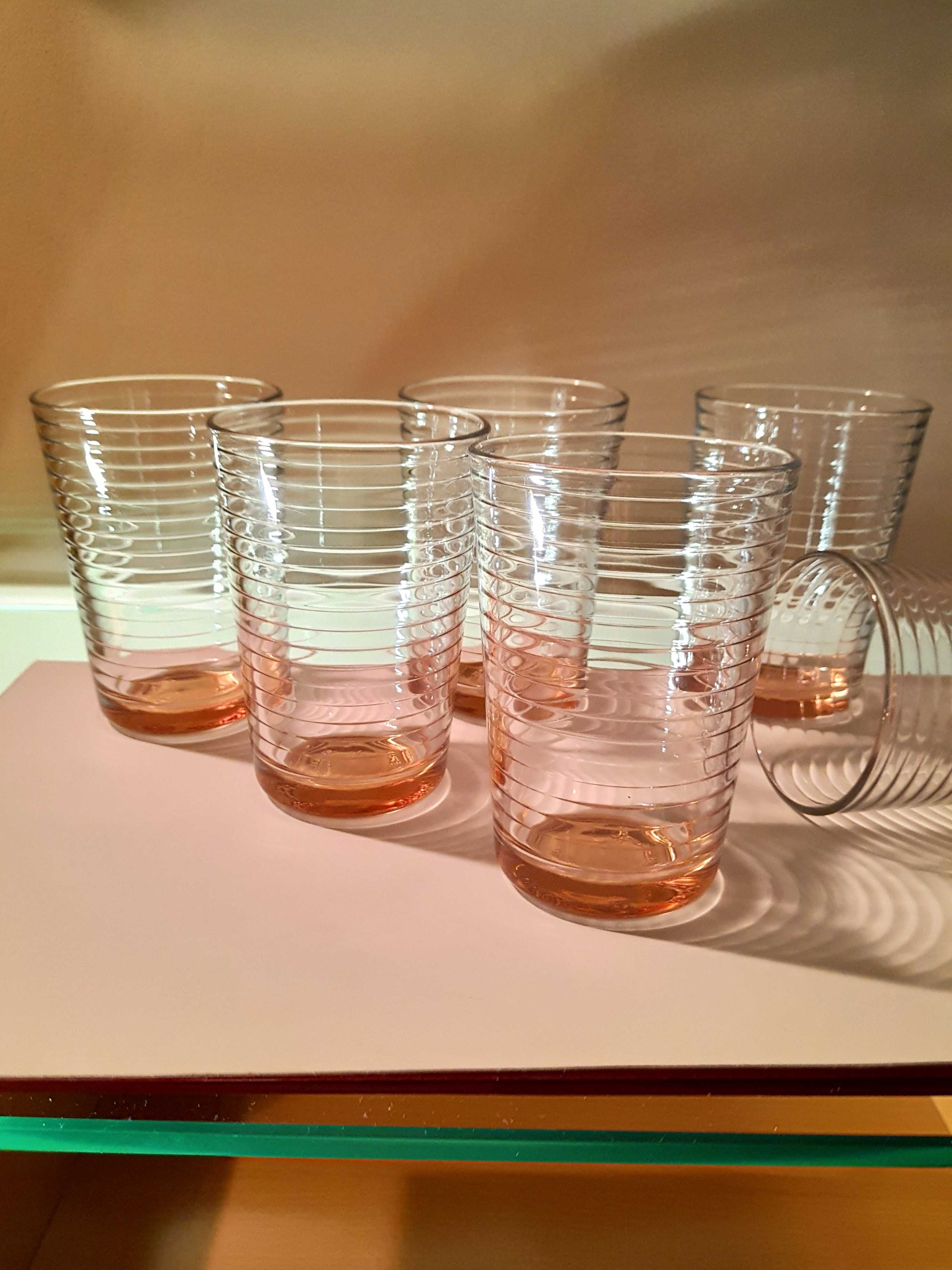 Новый набор из 6 стаканов Pasabahce Турция. Карамель.