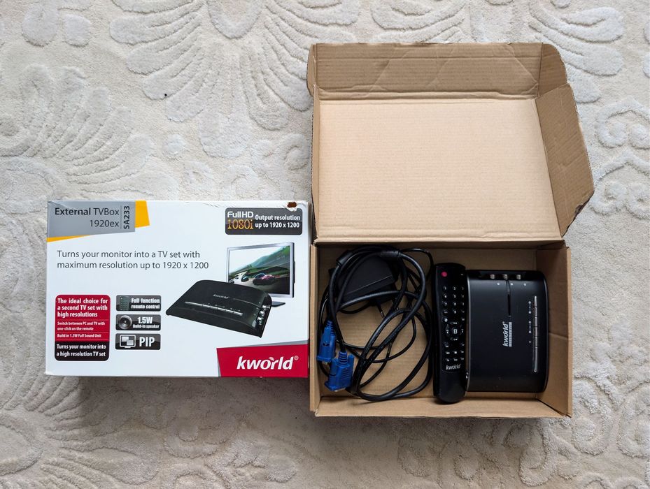 Tuner TV Kworld SA233 - transformă monitorul în televizor