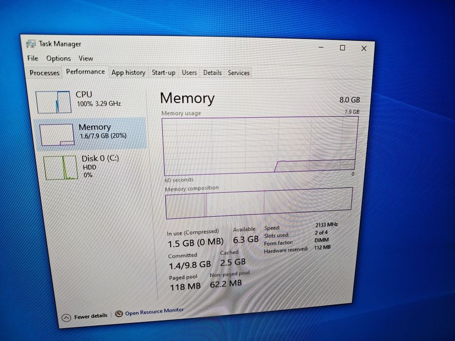 Компютър Intel3.30 Ram 8 Gb