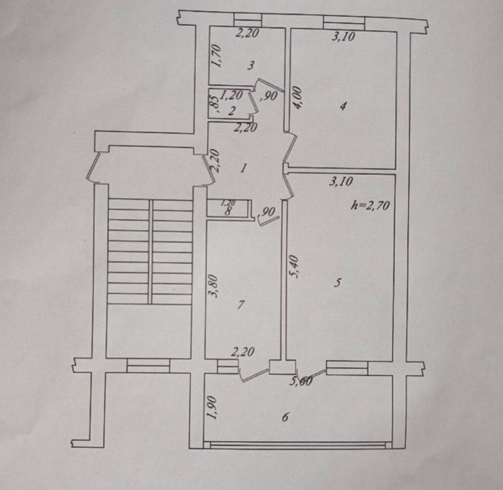 2-Комн. 60м². Разделка. Улучшенка. Геофизика.