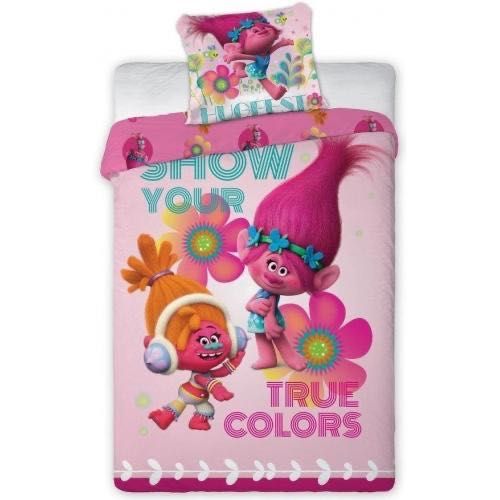 Детско спално бельо комплект Тролчета Trolls Немо Смърф 100% Ранфорс