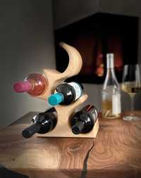 Дървена стойка за вино / поставка за бутилки дърво