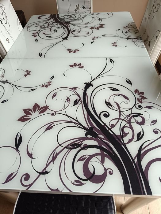 Комплект маса + 6 стола