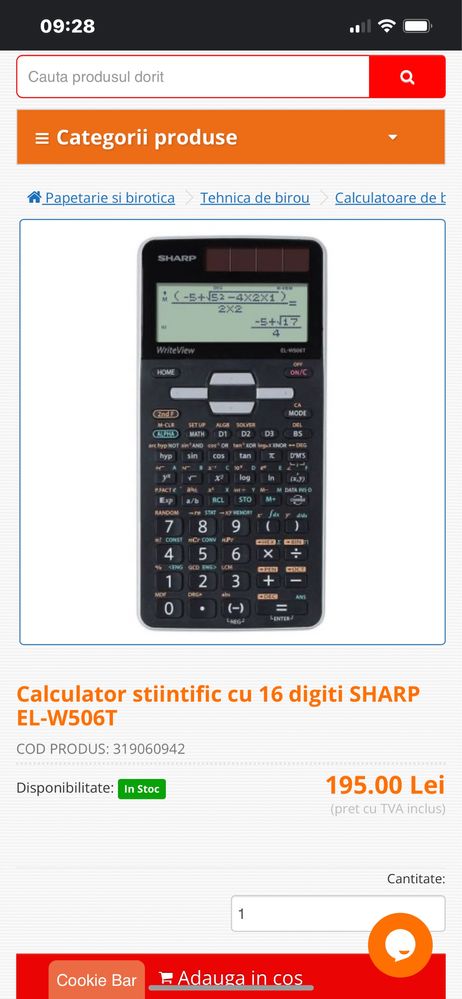 Calculator stiintific Sharp