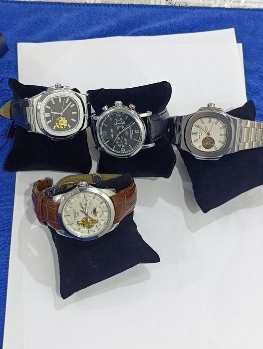 Мужские  часы Бренд PATEK PHILIPPE автоподзавод кожаные ре