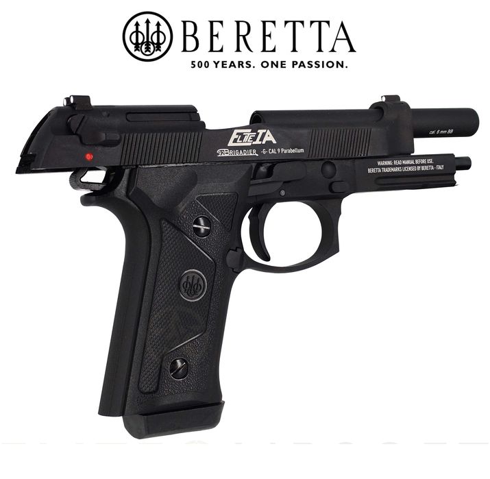 Pistol FULL METAL airsoft Beretta Elite IA BlowBack 1.2 Joules-pachet