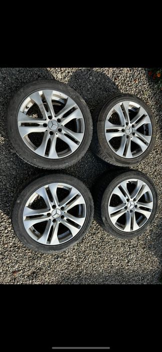 Jante R17 originale Mercedes cu anvelope M+S – foarte bune