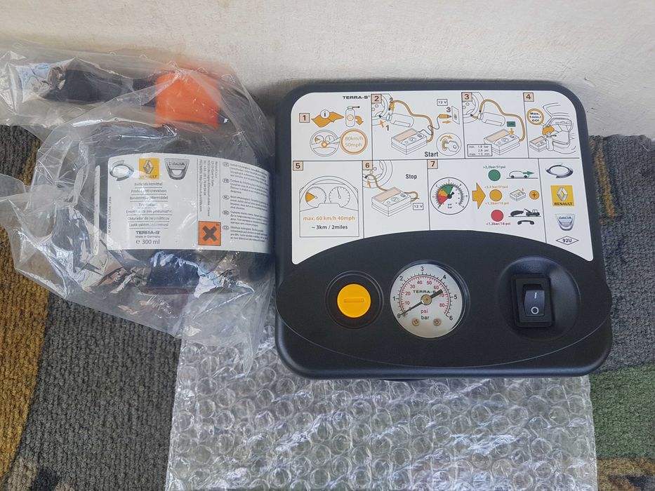 kit reparatii anvelope, compresor+spuma vw, audi, renault, peugeot