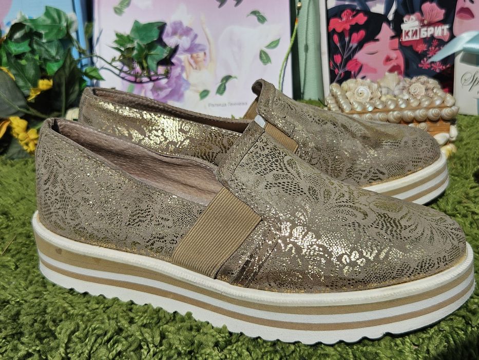 Leone обувки в златисто N38