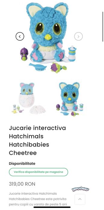 Jucarie interactivă cu lumini Hatchimals