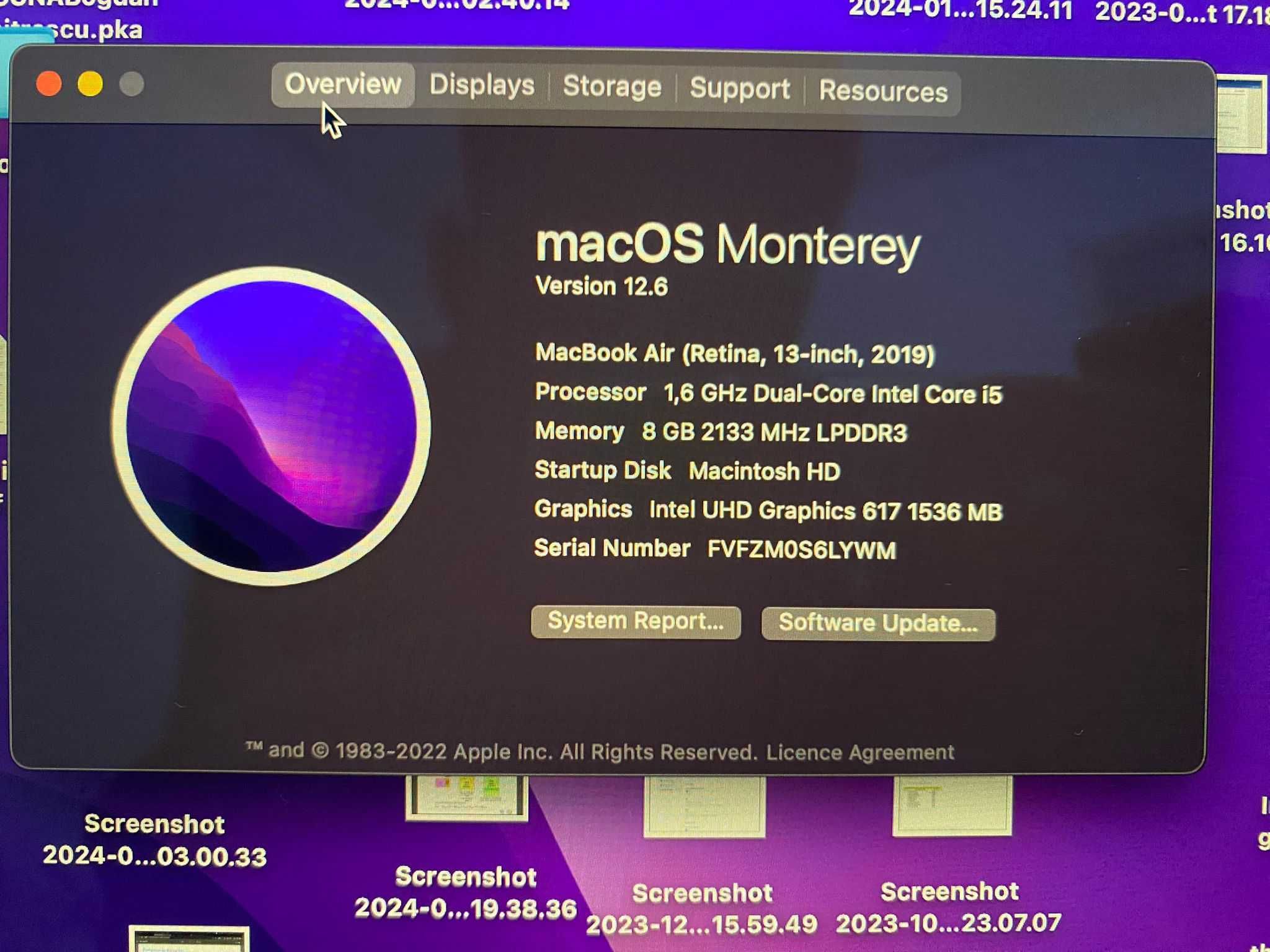 Macbook Air 2019 Rose Gold Intel i5 8gb RAM 256gb ssd