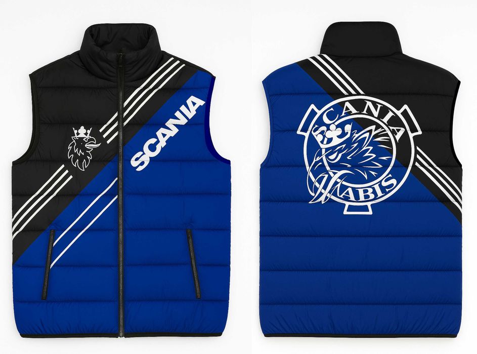 Мъжки елек СКАНИЯ / SCANIA сюблимация размери от L до 5XL