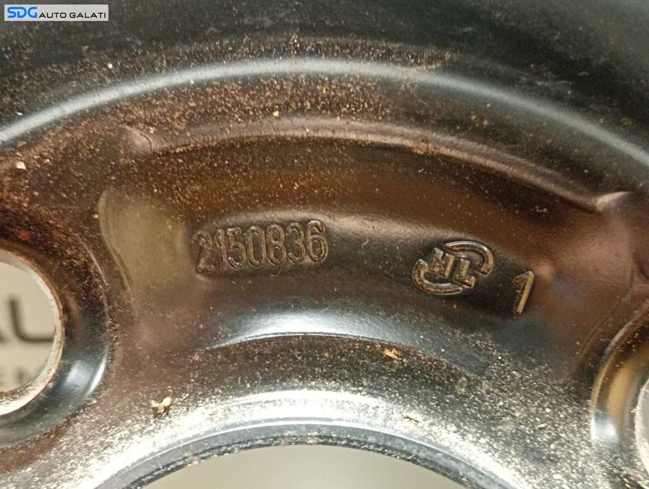 Roata Janta Tabla Rezerva Slim 4x108 4Jx15x40 T125 80 R15 Ford Fiesta 5 2002 - 2008 Cod 98AB-NB 2150836 [M7242]