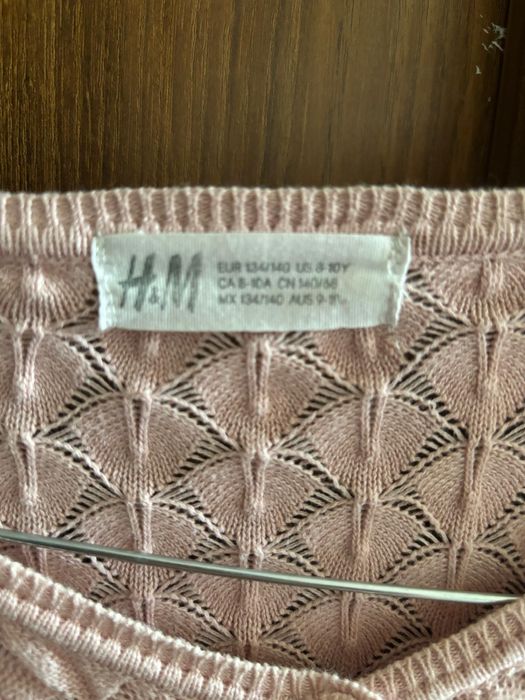 Pluover copii H&M roz pudra