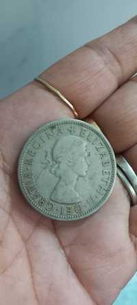 Moneda argint 1955 Elisabeth