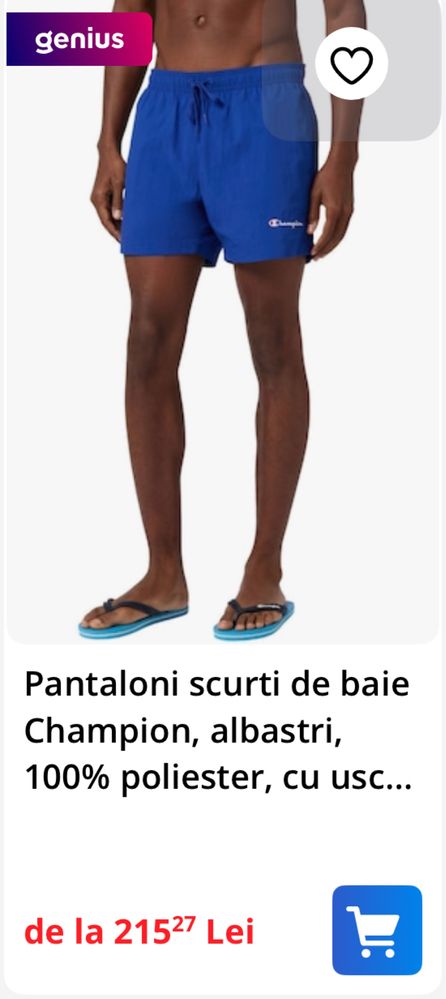 Pantaloni scurți (șort) Champion NOU