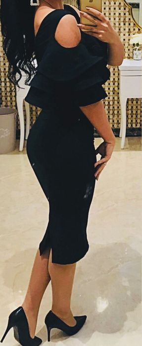 Rochie neagra creion marimea 38