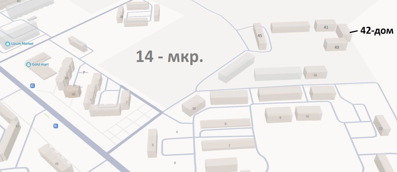 Квартира сотилади. Зарафшон 14-мкр. 42-дом