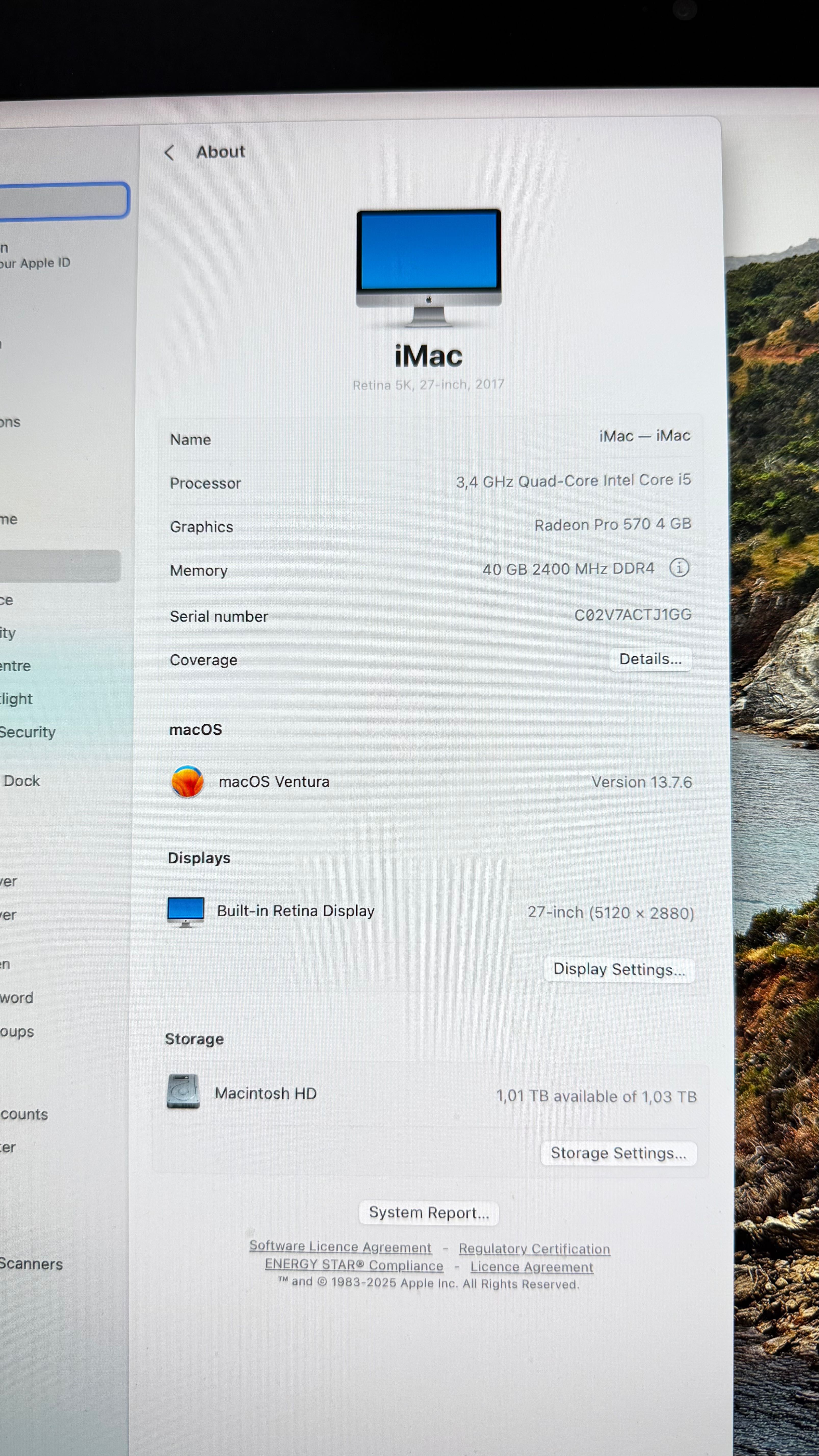 Продавам iMac 27” Retina 5K (2017) – перфектно състояние!