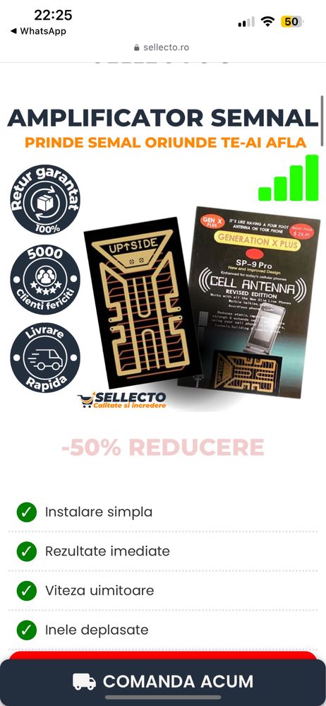 Amplificator  semnal telefon