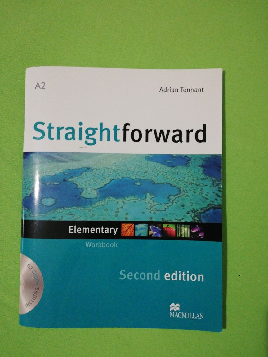 Учебник и учебна тетрадка по английски език Straight forward A2