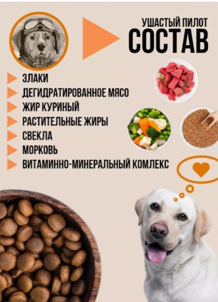 Корм для собак ушастый пилот !