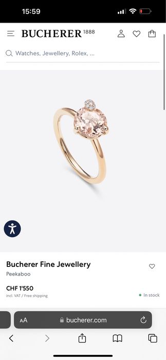 Inele Bucherer diamante Peekaboo