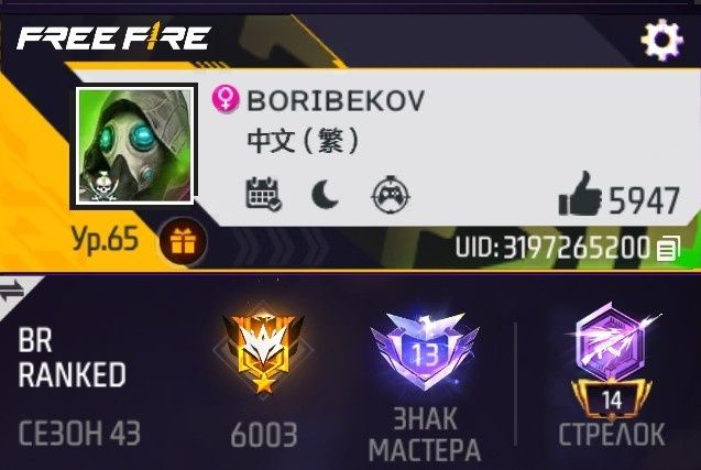 Free fire аккаунт