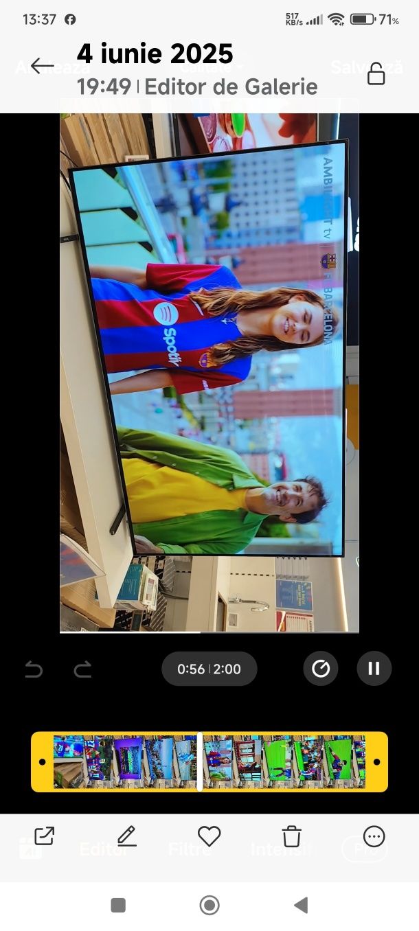 Schimb cu S25-telefon,nou Tv SAMSUNG 140cm QLED 8K nou Smart