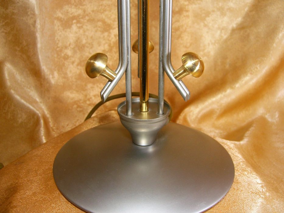Veioza ciuperca Mid Century Modern bronz metal vintage