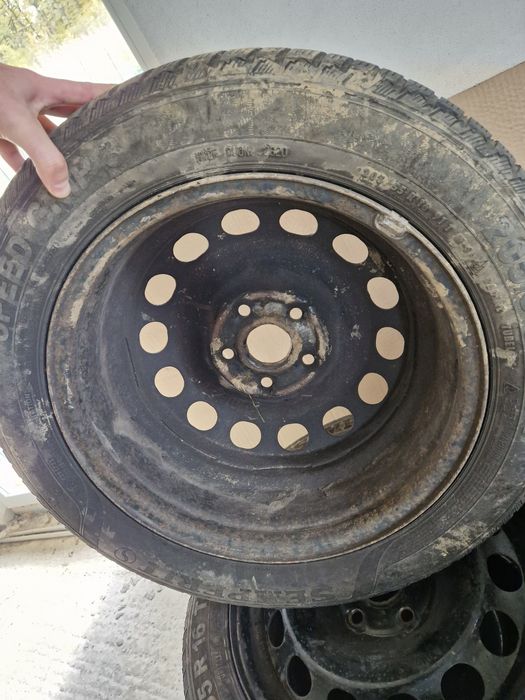 Jante de tabla si cauciucuri iarna 205/55 R16 Volkswagen Passat