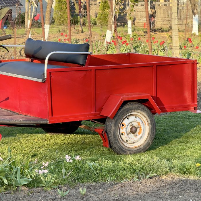 Motosapă Ruris Gigant 6048 – 7 CP, benzină, 3 viteze + semiremorcă