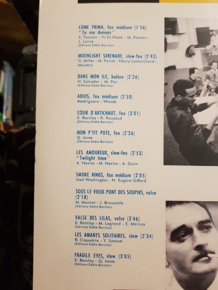 Disc vinyl Eddie Barclay et son Grand Orchestra " Confetti"