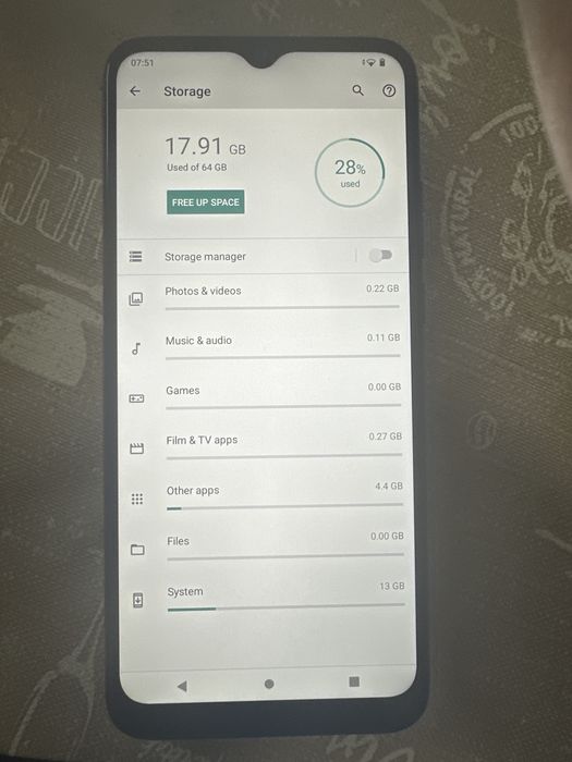 motorola g8 power lite ,64 gb