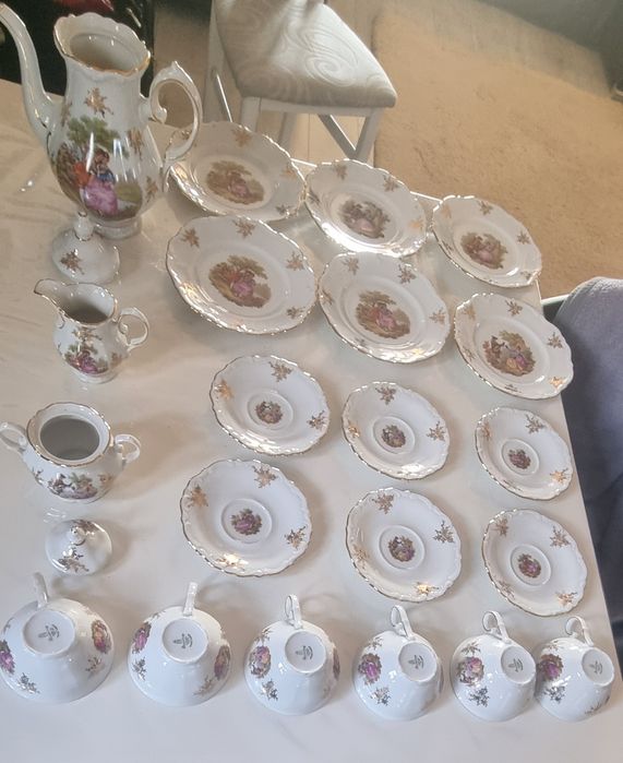 Set de masa pentru ceai portelan Bavaria Fragonard