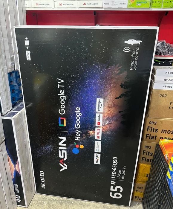 НОВЫЙ Yasin 165 см smart tv телевизор