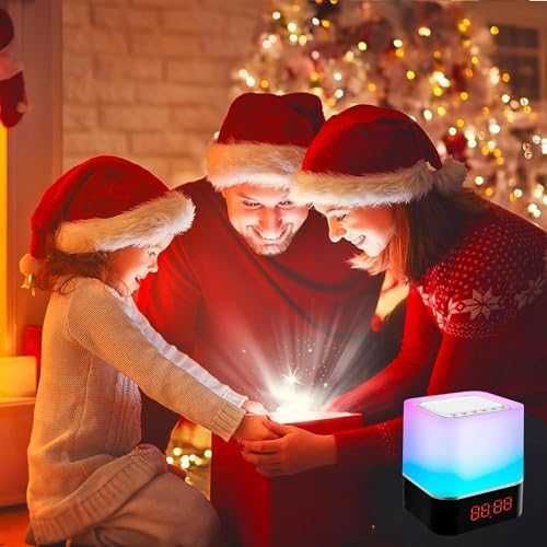 Нова Портативна Лампа с Bluetooth Говорител и Будилник Подарък дом
