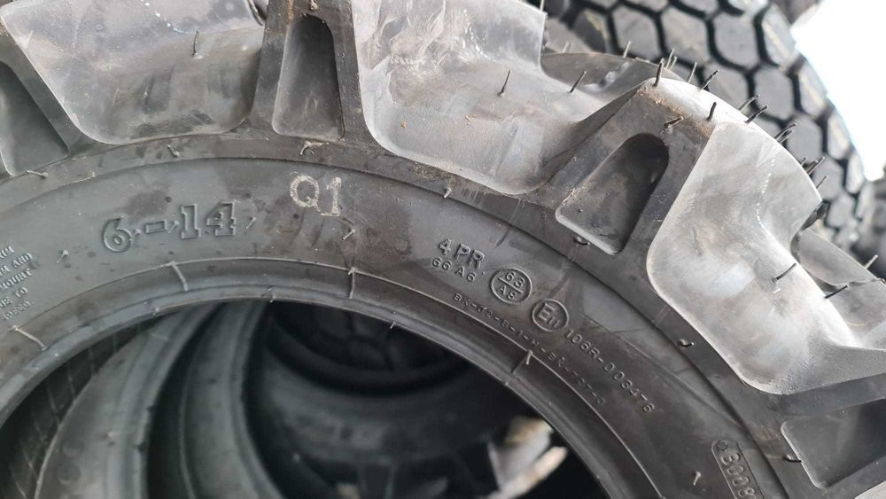 Anvelope noi BKT 6-14 4 pliuri cauciucuri tractor japonez