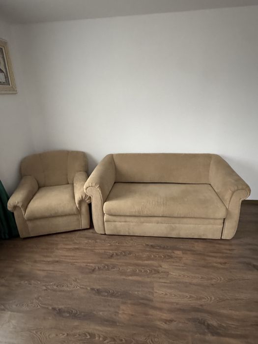 Vand canapea extensibila + fotoliu